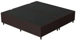 Base Cama Box Casal Queen 158cm Bipartido Hit Z04 Sintético Marrom - M