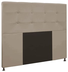 Cabeceira Safira Para Cama Box King 195 cm Suede Bege - D'Rossi