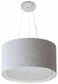 Pendente Cilíndrico Rustico Cinza MJ-4123 Para Mesa de Jantar e Estar