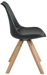Kit 2 Cadeiras de Jantar Design Saarinen Wood Base Madeira Lívia R02 P