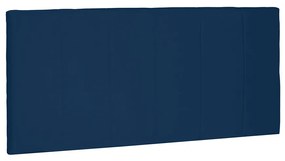 Cabeceira Painel Arizona Para Cama Box Solteiro 90 cm Suede - D'Rossi - Azul Marinho