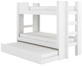 Beliche mais Cama Auxiliar Solteiro Spirit Branco G68 - Gran Belo