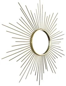 Espelho Decorativo Metal Dourado