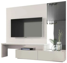 Rack com Painel 240 cm Apuí Off White - US 50180