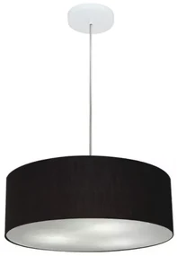 Pendente Cilíndrico Preto MJ-4132 Para Mesa de Jantar e Estar