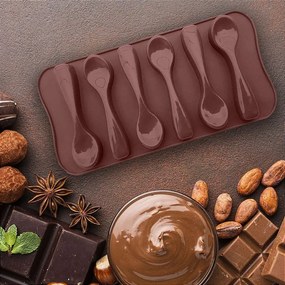 Forma De Silicone Formato De Colher Para Chocolates E Doces