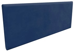 Cabeceira Painel Clean para Cama Box Solteiro 100 cm Suede Azul Marinho - D'Rossi