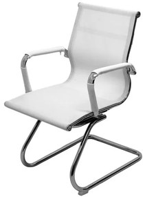 Cadeira Eames Telinha Fixa Branca Cromada - 29078 Sun House