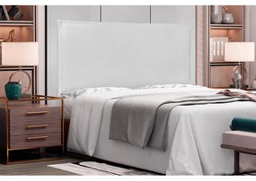 Cabeceira Painel Garden Para Cama Box Casal 140 cm Corino - D'Rossi - Branco