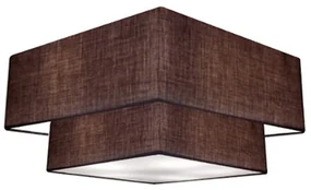 Plafon Para Quarto Quadrado SQ-3018 Cúpula Cor Café