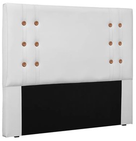 Cabeceira Gênova Para Cama Box Solteiro 90 cm Corino - D'Rossi - Branco