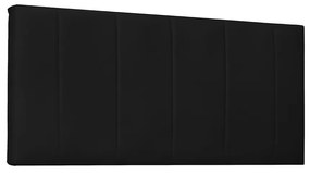 Cabeceira Painel Arizona Para Cama Box Casal 140 cm Corino - D'Rossi - Preto