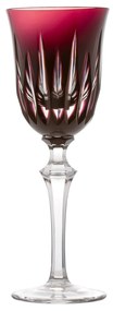 Taça de Cristal Lapidado Artesanal p/ Vinho Tinto - Ametista  Ametista