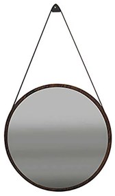 Espelho Redondo 65 cm Armadillo Castanho - TD 56646