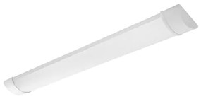 Plafon Led Sobrepor Branco Retangular 18W - LED BRANCO FRIO (5700K)