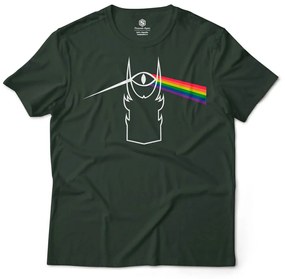 Camiseta Unissex Olho Sauron Prisma Cores Senhor dos Anéis - Preto - M