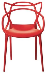 Cadeira Allegra em Polipropileno cor Vermelho - 44938 Sun House