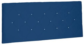 Cabeceira Painel Tânia Para Cama Box Queen 160 cm Suede Azul Marinho - D'Rossi