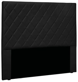 Cabeceira Cama Box Solteiro 90 cm Dubai Veludo S04 - D'Rossi - Preto