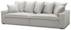 Sofá 3 Lugares Para Sala Living 220cm Dalton L08 Linho Mescla - Mpozen