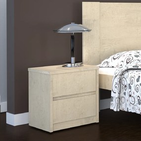 Criado-Mudo 2 Gavetas 100% Mdf 811 Marfim Areia - Foscarini