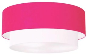 Plafon Para Quarto Cilíndrico SQ-3064 Cúpula Cor Rosa Pink Branco