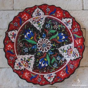 Prato Turco em Cerâmica 25cm