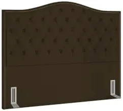 Cabeceira Cama Box Casal King 195cm Siena Z37 Suede Marrom - Mpozenato