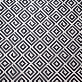 Tecido Suede Estampado Geometrico Preto E Branco D64 01 Metro - DRossi