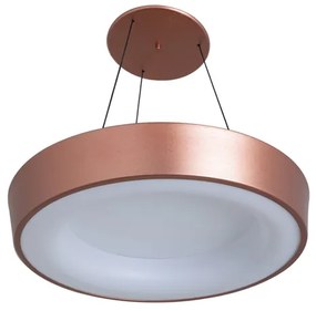 Pendente Led Aluminio 25,2W Luz Amarela Apollo - COBRE ESCOVADO