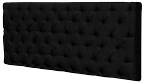 Cabeceira Painel Cristal para Cama Box Casal 2,00 m Suede Preto 1402 - D'Rossi