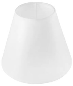 Cupula Conica Para Abajur Plastico Branco 20cm