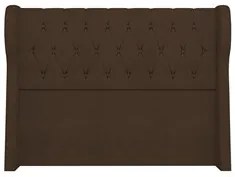 Cabeceira Casal Queen Cama Box 160cm Malva I02 Bouclê Marrom - Mpozena