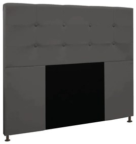 Cabeceira Safira Para Cama Box Queen 160 cm Suede Grafite - D'Rossi