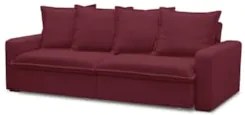 Sofá Retrátil Reclinável 3 Lugares 195cm Roma F05 Veludo Bordô - Mpoze