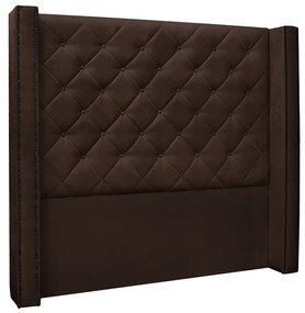 Cabeceira Vicenza Para Cama Box Solteiro 90 cm Suede - D'Rossi - Café