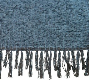 Xale de Sofá Artesanal Tear em Chenille 1,80x1,20m - Chumbo