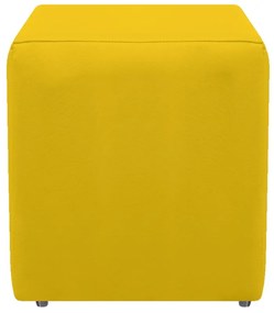 Kit 02 Puffs Decorativos Dado Corano Amarelo - ADJ DECOR