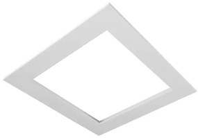 Plafon Led Sobrepor Quadrado Branco 26,6w 3000k Up