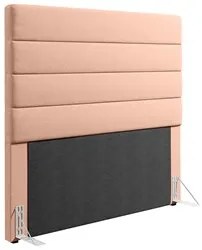 Cabeceira Cama Box Solteiro 90cm Greta D05 Linho Rosa - Mpozenato