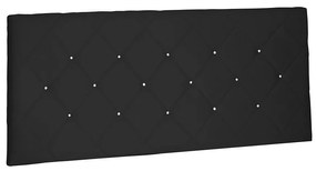 Cabeceira Painel Tânia Para Cama Box Casal 140 cm Suede - D'Rossi - Preto