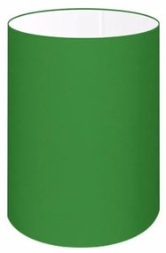 Cúpula abajur e luminária cilíndrica vivare cp-7002 Ø13x30cm - bocal nacional - Verde-Folha