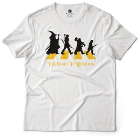 Camiseta Unissex The Road to Mordor O Senhor dos Anéis - Branco - M