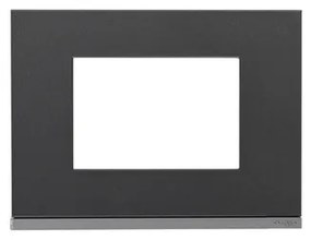 Placa Suporte 4x2 3 Postos Horizontal Grey Orion Class