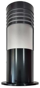 Balizador Sobrepor Ip65 30cm Aluminio Preto