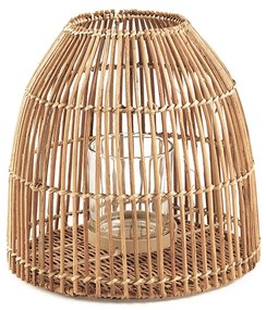 Lanterna Decorativa em Rattan 30x26 cm - D'Rossi