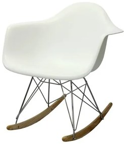 Cadeira Eames com Braco Base Balanco Branco Fosco - 24501 Sun House