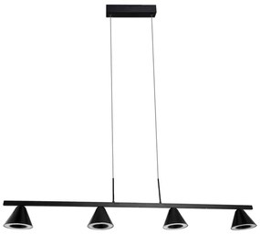 Pendente Led Metal Aluminio 38W 3000K Flora - PRETO