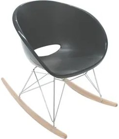 Cadeira Elena preta com base balanço Tramontina
