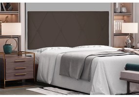 Cabeceira Painel Aquilla Para Cama Box King 195 cm Suede - D'Rossi - Café